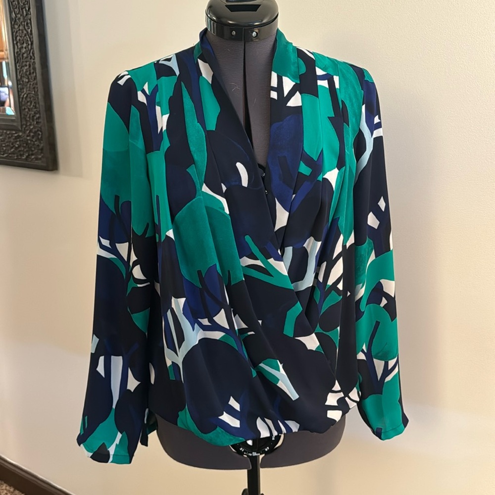 EUC! Ann Taylor Factory Wrap Top